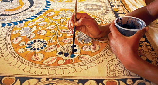 HAND PAINTED KALAMKARI - Kapda Shop