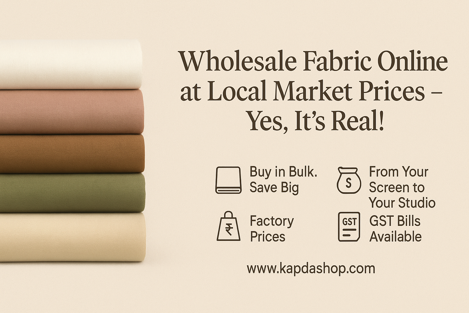 Wholesale Fabric Online at Local Market Prices – Is It Really Possible? - Kapda Shop