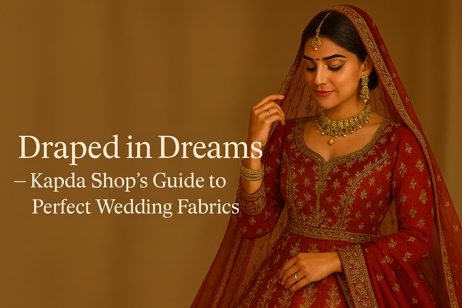 Draped in Dreams — Kapda Shop’s Guide to Perfect Wedding Fabrics