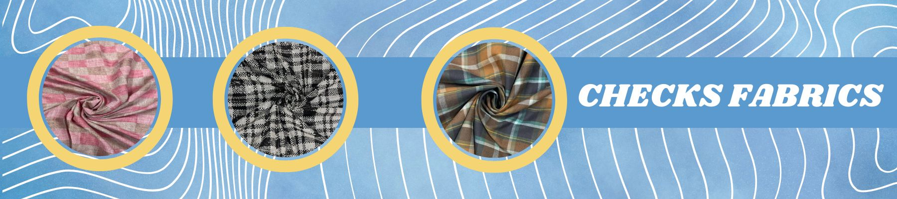 Checks Fabric Cotton Tweed Embroidered Linen Georgette Fabric