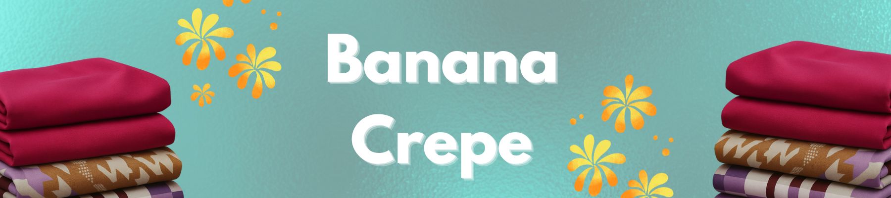 Banana crepe fabric