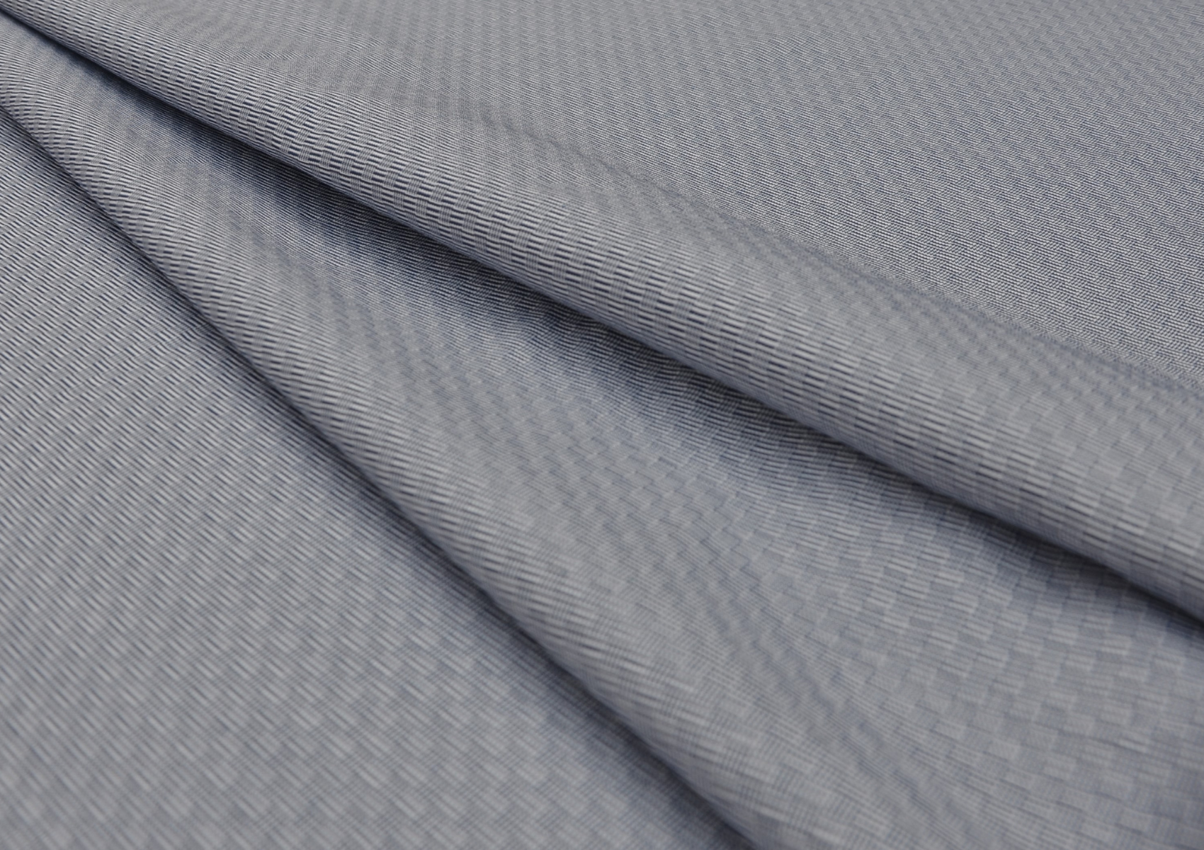 Grey Geometric Checks Weave Shirting Cotton Fabric - Kapda Shop