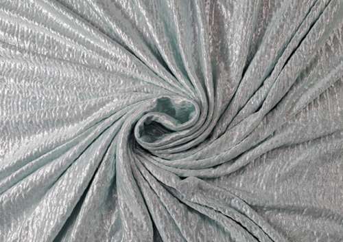 Sea Green & Golden Plain Lycra Fabric - Kapda Shop