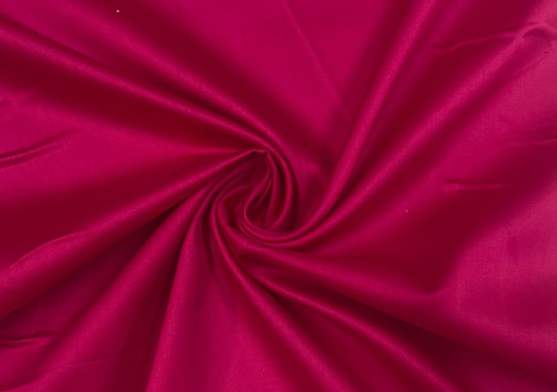 Hot Pink Plain Dyed Glace Cotton Fabric - Kapda Shop