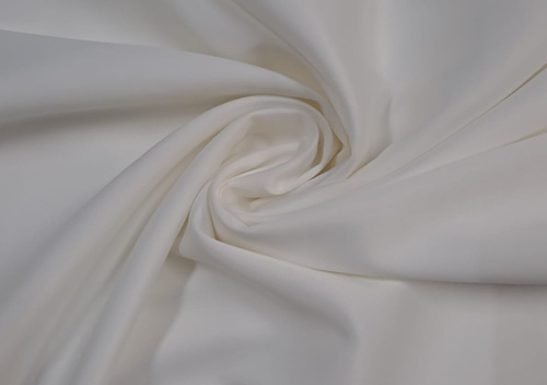 White Plain Crepe Satin Fabric - Kapda Shop