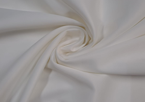 White Plain Crepe Satin Fabric