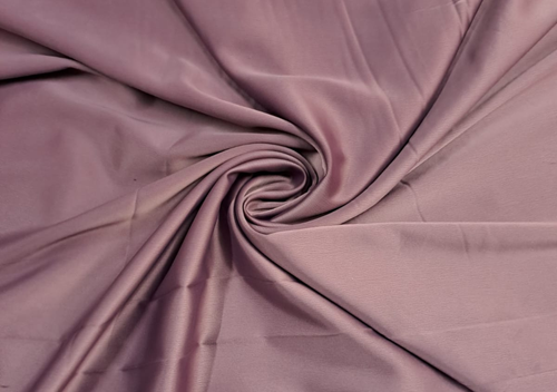 Dark Lilac Plain Crepe Satin Fabric - Kapda Shop