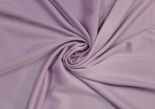 Lavender Plain Crepe Satin Fabric