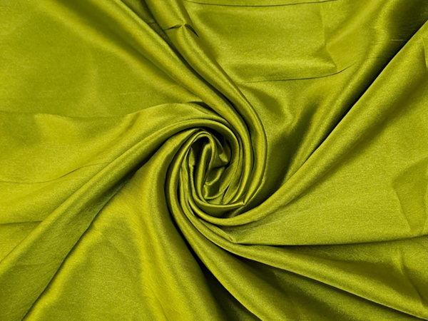 Mehendi Green Plain Poly Satin Fabric - Kapda Shop