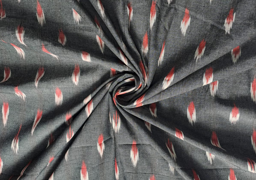 Grey Abstract Cotton Ikat - Kapda Shop