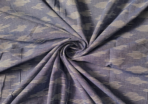Cotton Ikat Sky Blue - Kapda Shop