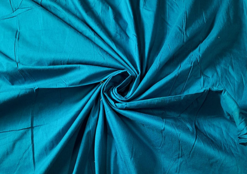 Poly Cotton Silk Dull Peacock Blue N394 - Kapda Shop