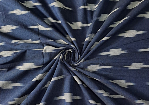 Cotton Ikat Navy Blue - Kapda Shop