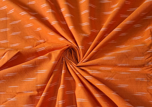 Cotton Ikat Orange - Kapda Shop