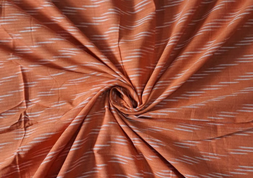 Cotton Ikat Orange 1 - Kapda Shop