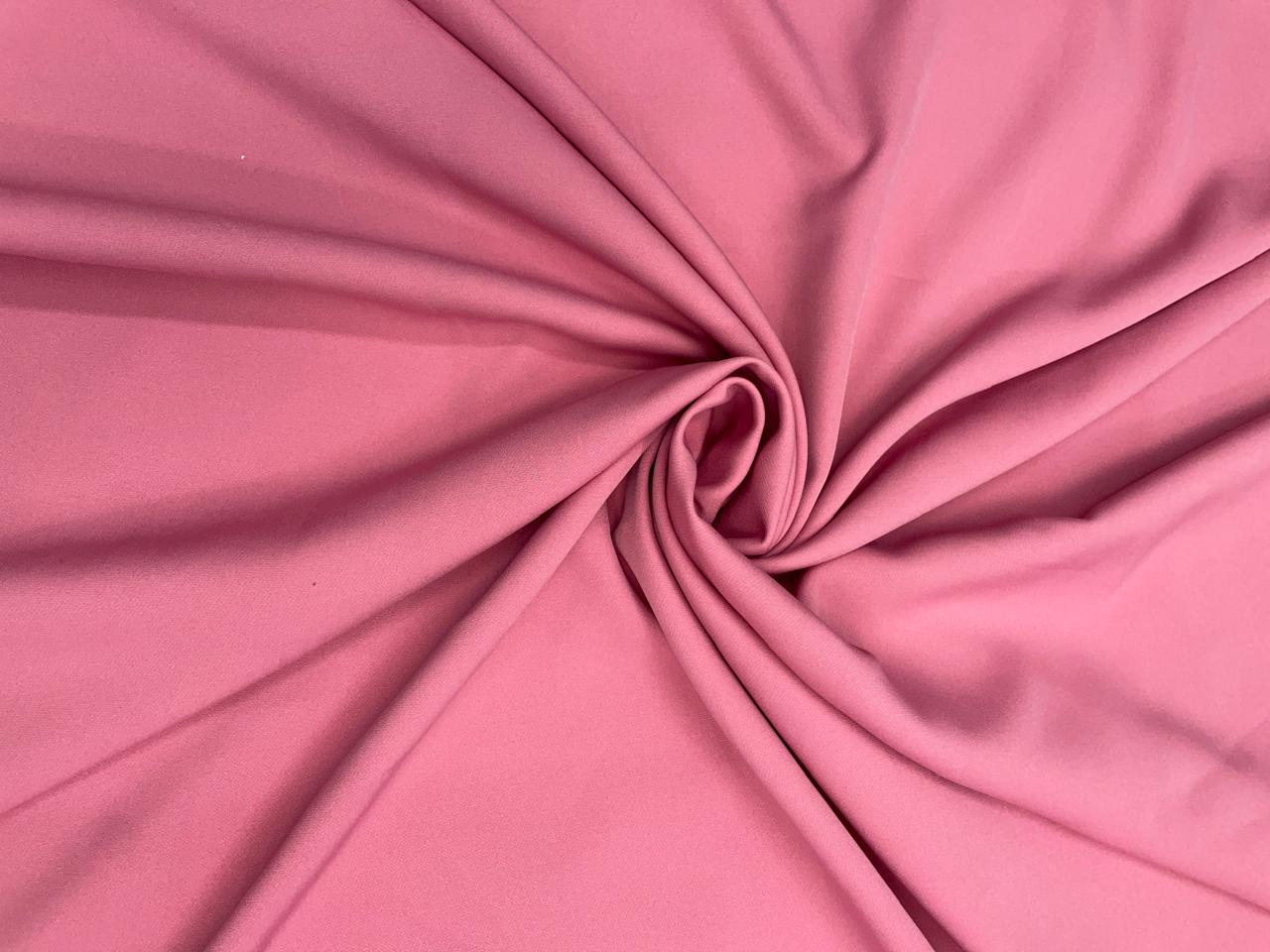 Baby Pink Plain Banana Crepe Fabric - Kapda Shop