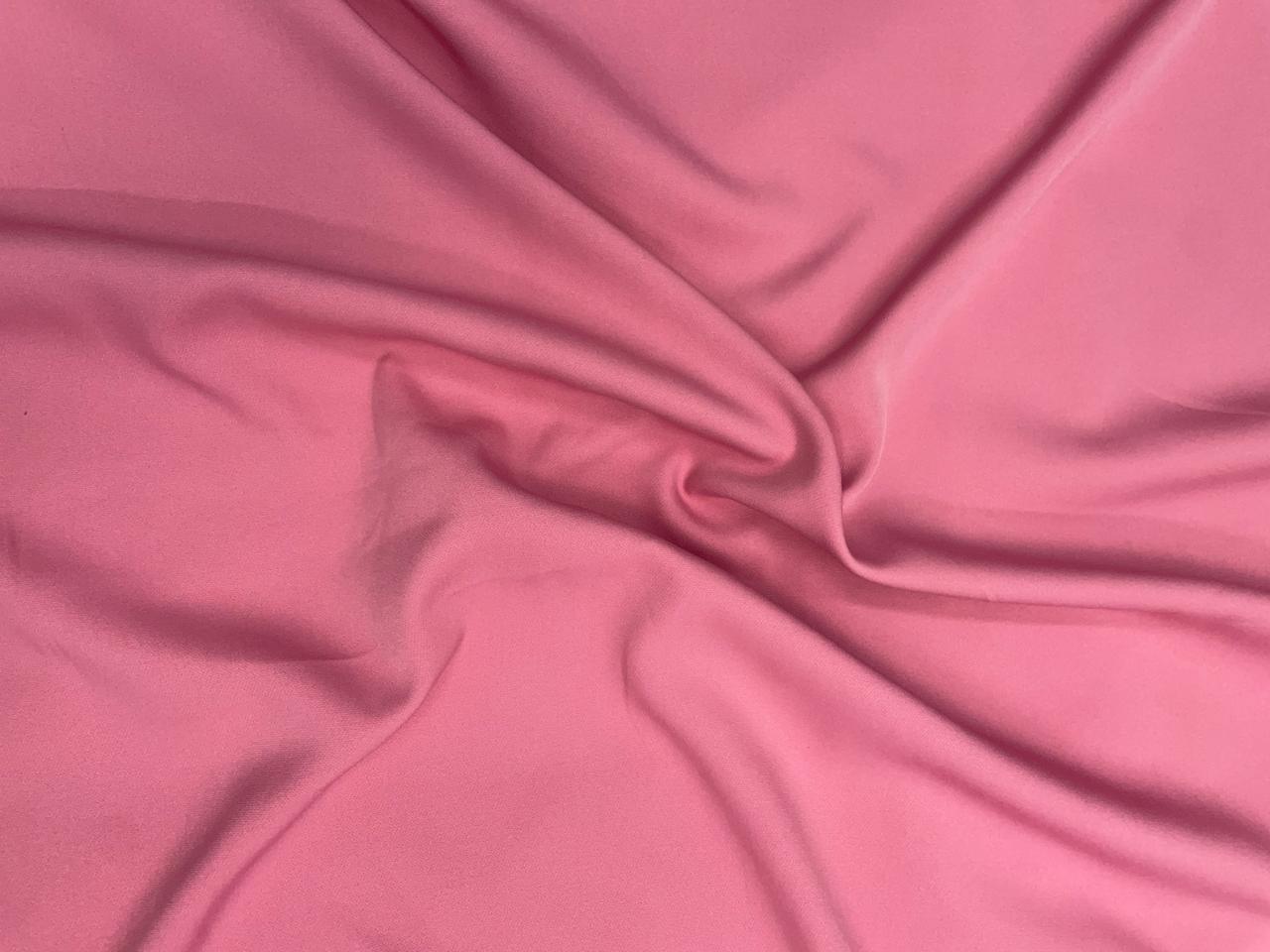 Baby Pink Plain Banana Crepe Fabric - Kapda Shop