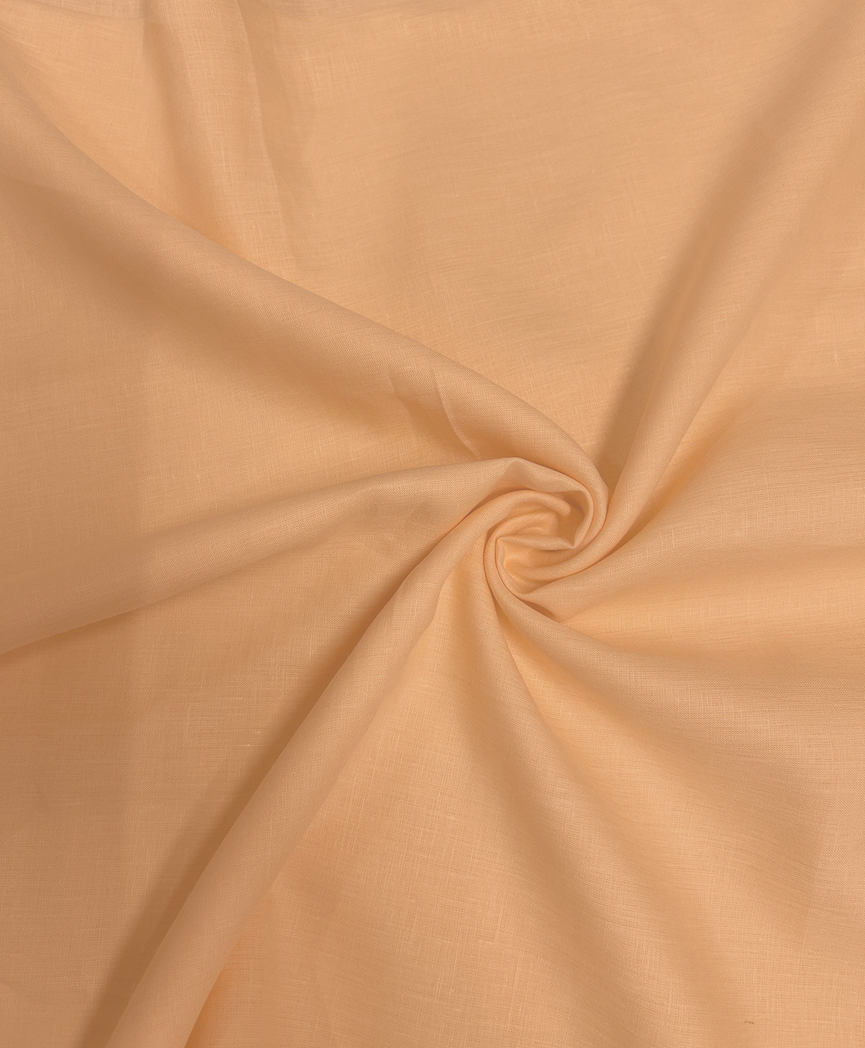 Light Peach Plain Pure Linen Fabric - 60 Lea - Kapda Shop