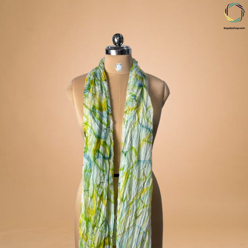 Multicolor Abstract Georgette Dupatta Kapdashop