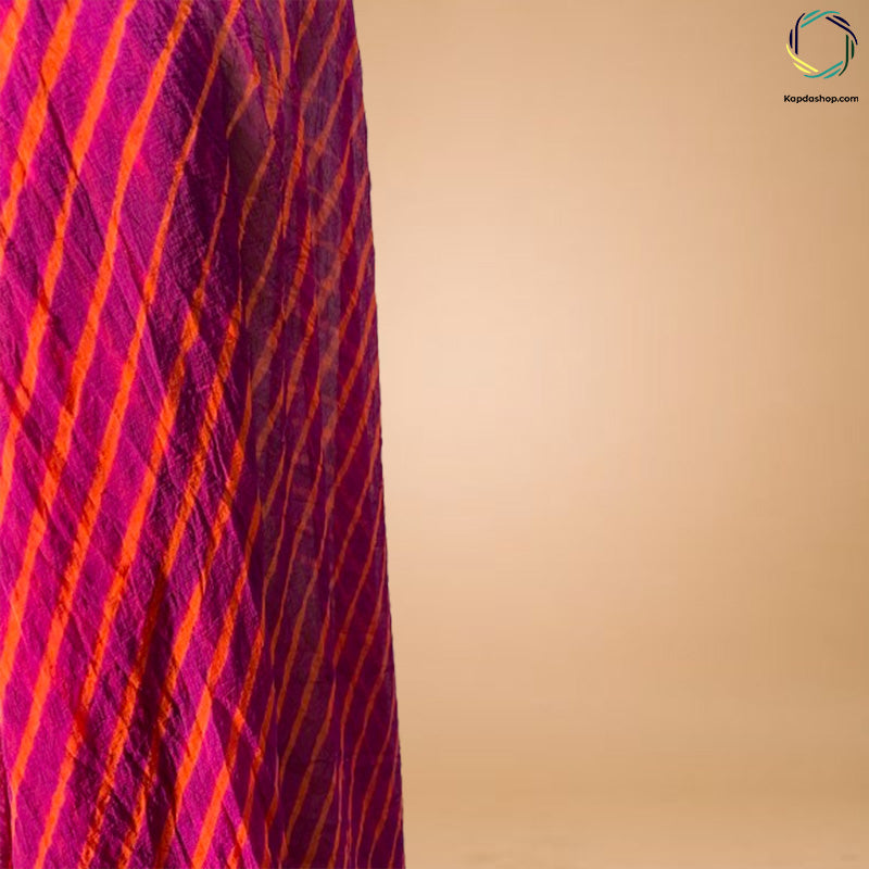 Maroon Leheriya Georgette Dupatta KTEX