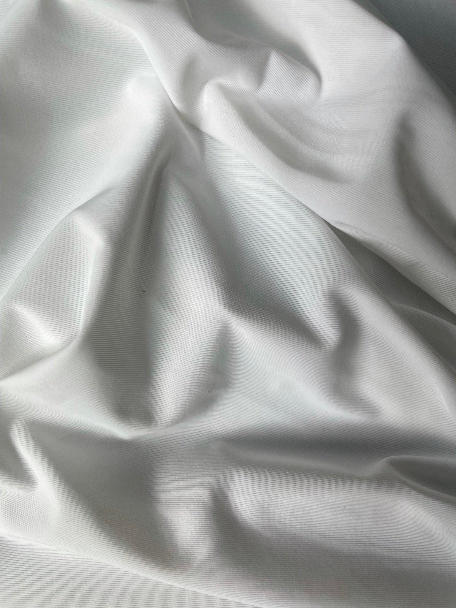 GINZA - White Plain Dyeable Balloon Lycra Dull Fabric (Per Meter - 181) - Kapda Shop