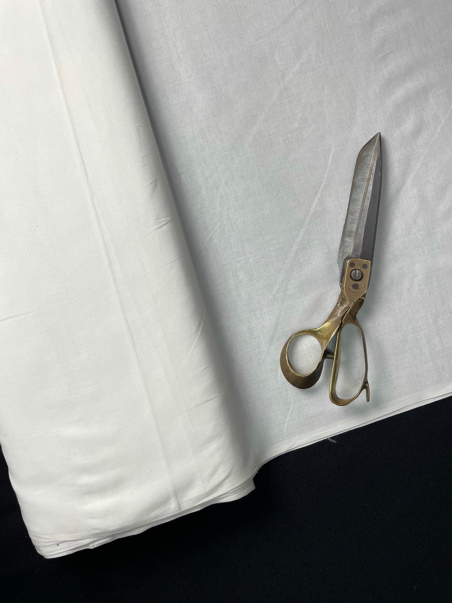 KSJ - White Plain Dyeable Voil 8072 Fabric (Per Meter - 41) - Kapda Shop