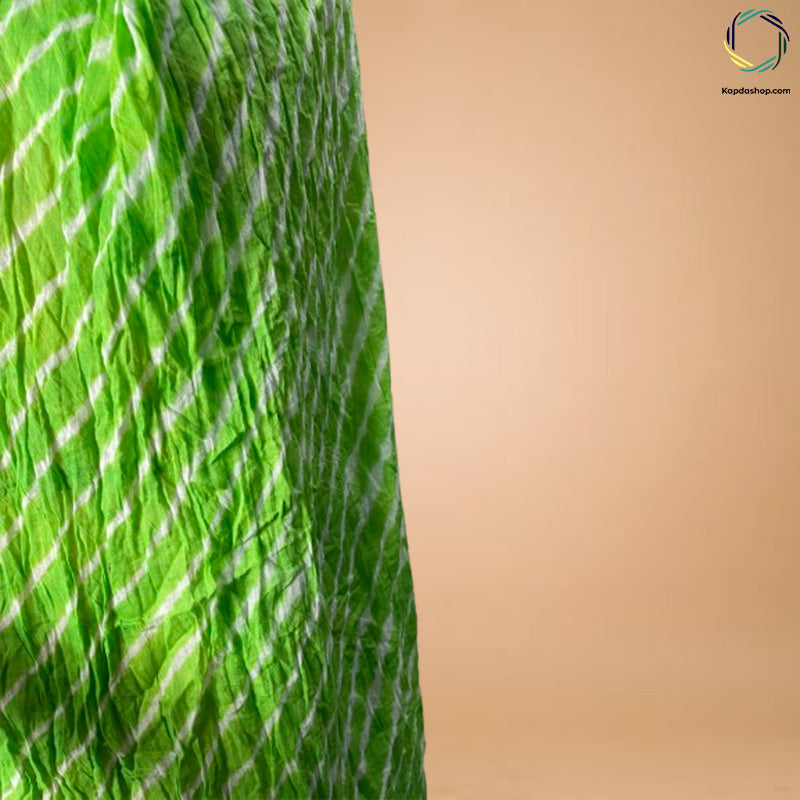Green Lehariya Georgette Dupatta Kapdashop