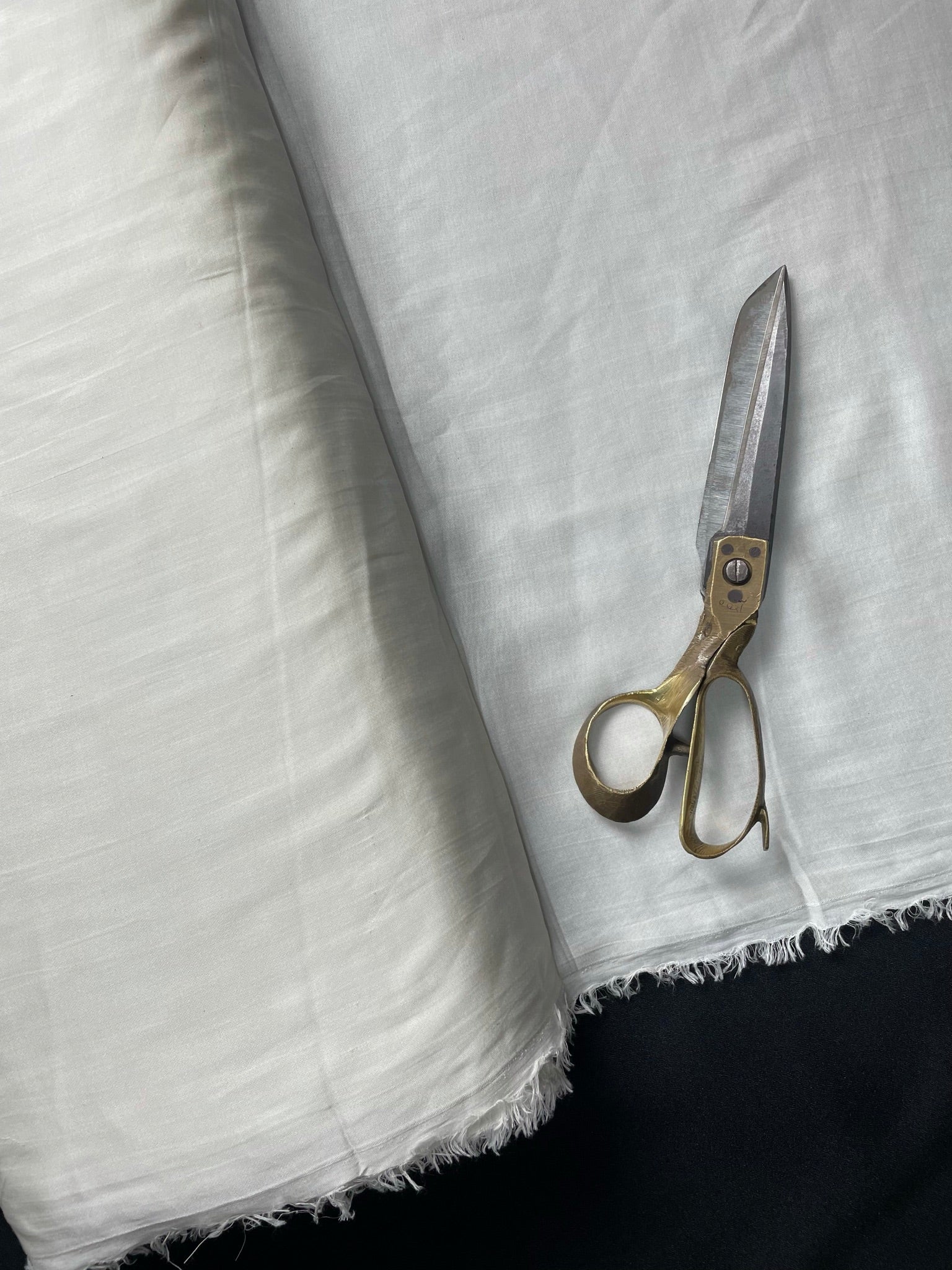 KSJ - White Plain Dyeable Modal Satin Fabric (Per Meter - 126) - Kapda Shop