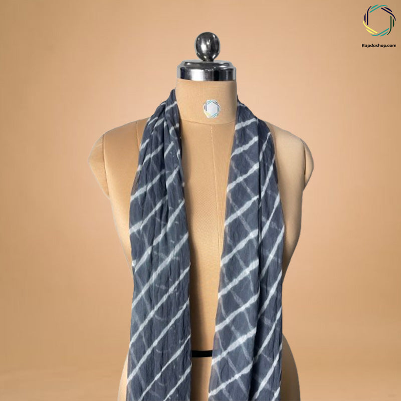 Gray Lehariya Georgette Dupatta KTEX