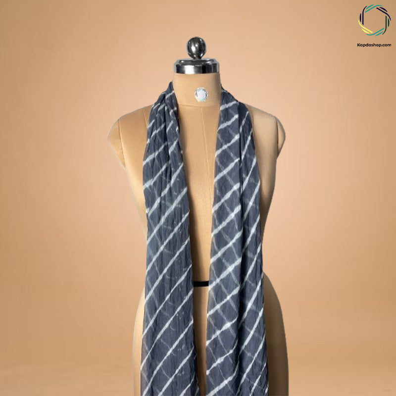 Gray Lehariya Georgette Dupatta KTEX