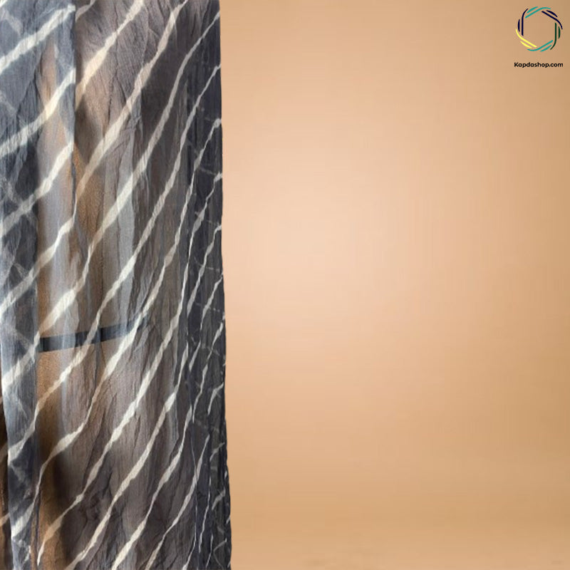 Gray Lehariya Georgette Dupatta KTEX