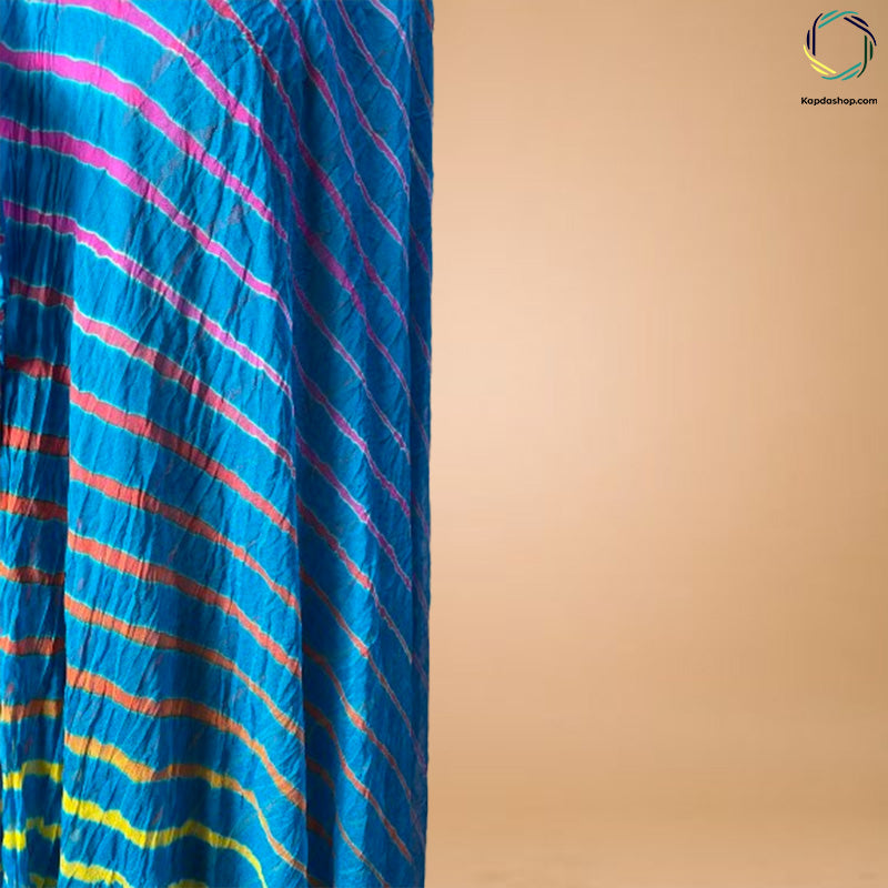 Blue Leheriya Georgette Dupatta KTEX