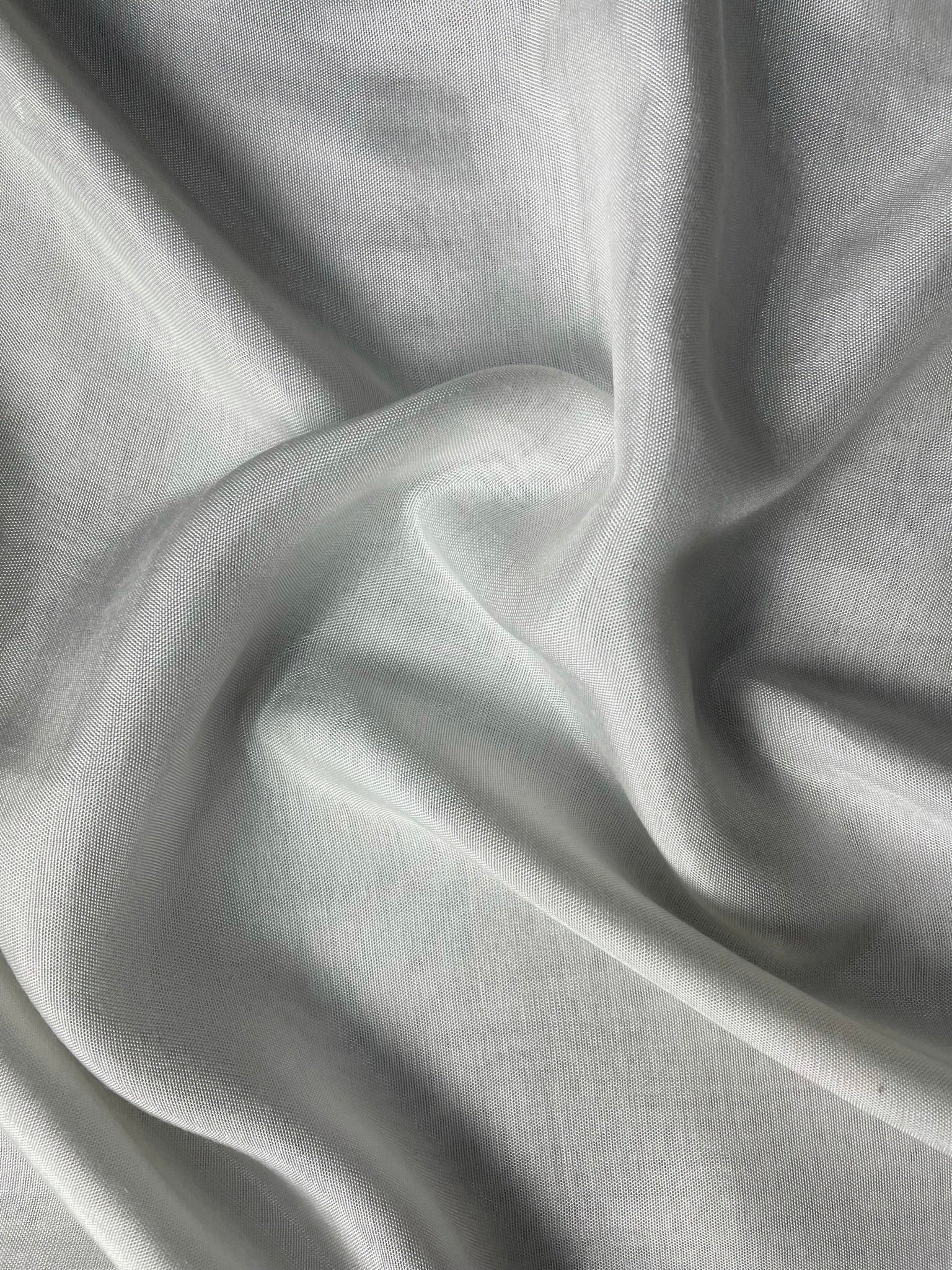 KSJ - White Plain Shantoon 8Kg Fabric (Per Meter - 36) - Kapda Shop