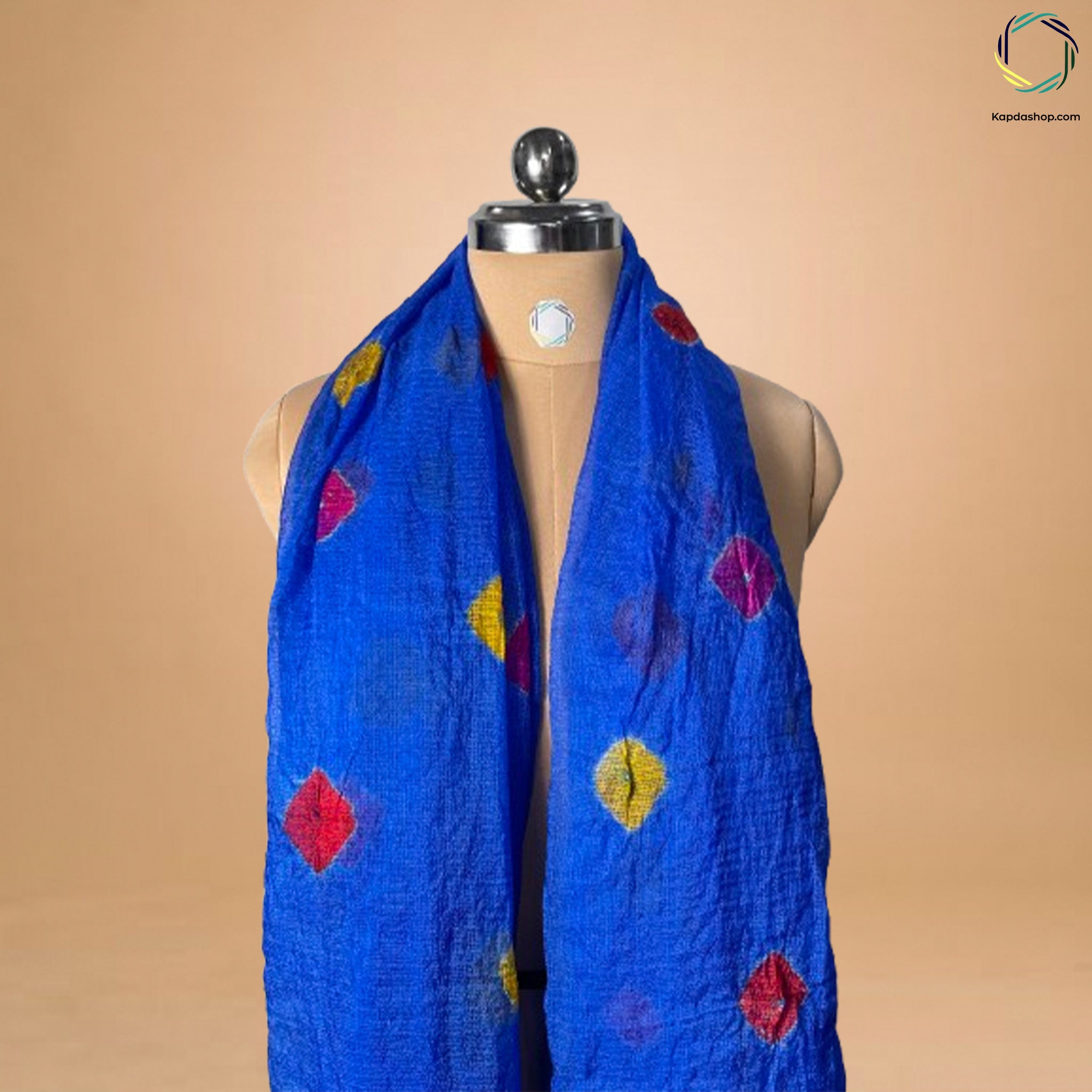 Blue Motifs Georgette Dupatta Kapdashop