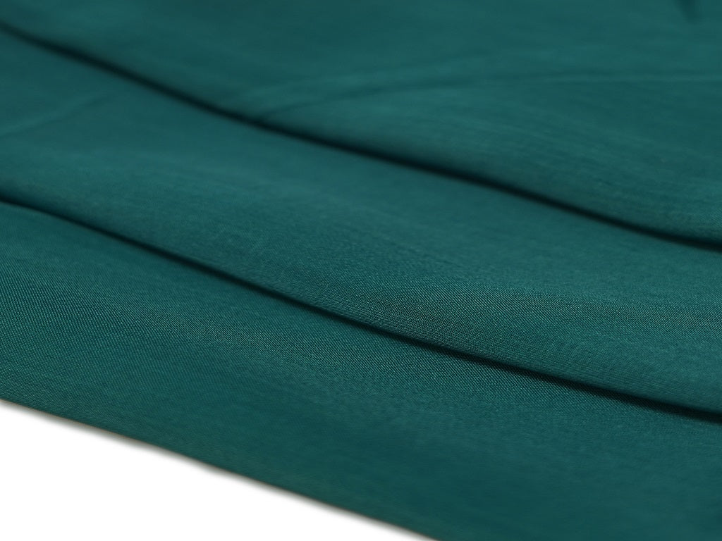 Rama Green Plain Viscose Chinon Chiffon Fabric Jayshree Fabric