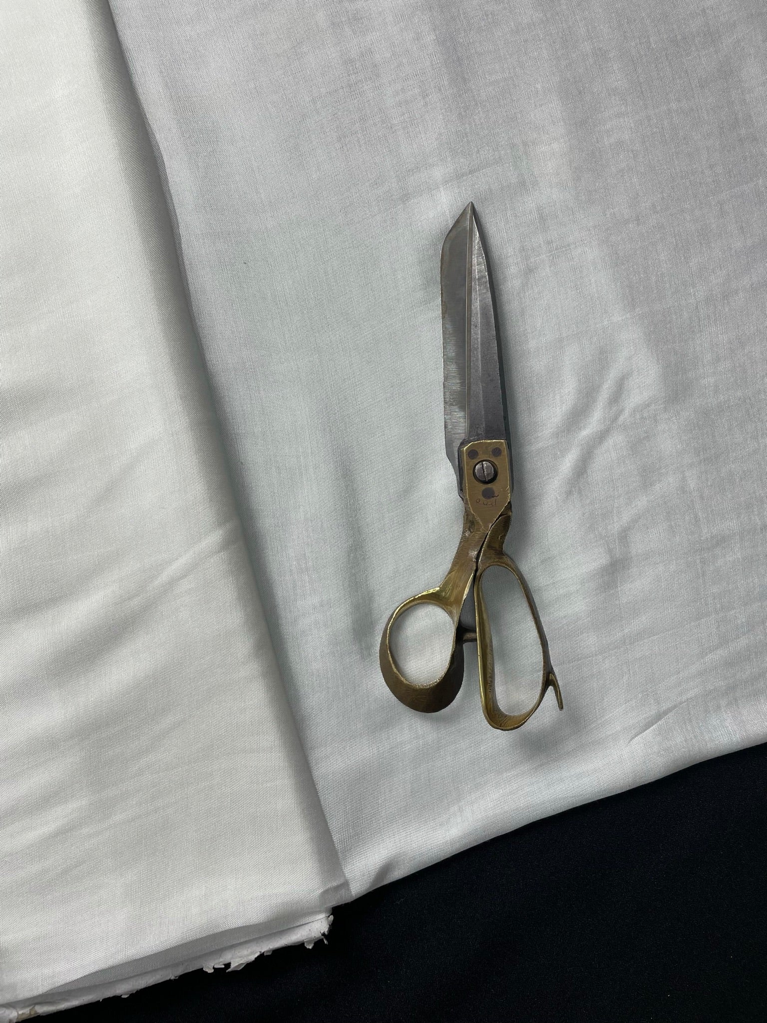 KSJ - White Plain Shantoon 9Kg Fabric (Per Meter - 45) - Kapda Shop