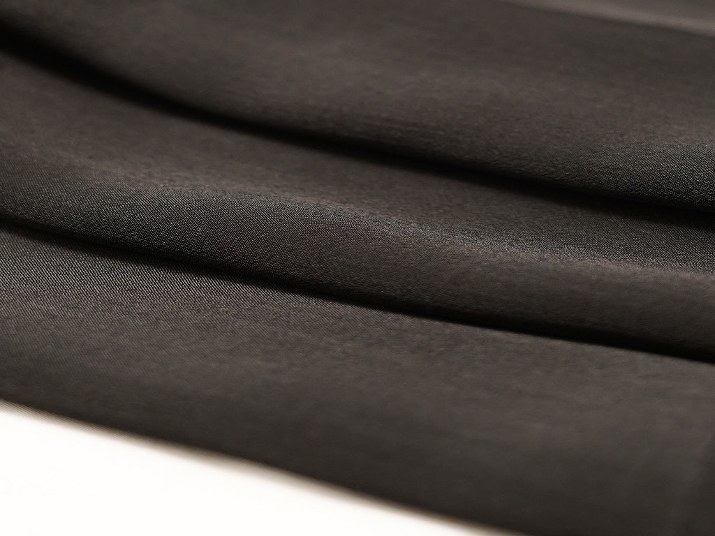 Black Plain Viscose Chinon Chiffon Fabric Jayshree Fabric