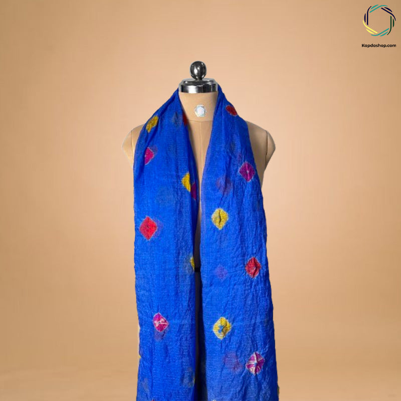 Blue Motifs Georgette Dupatta KTEX