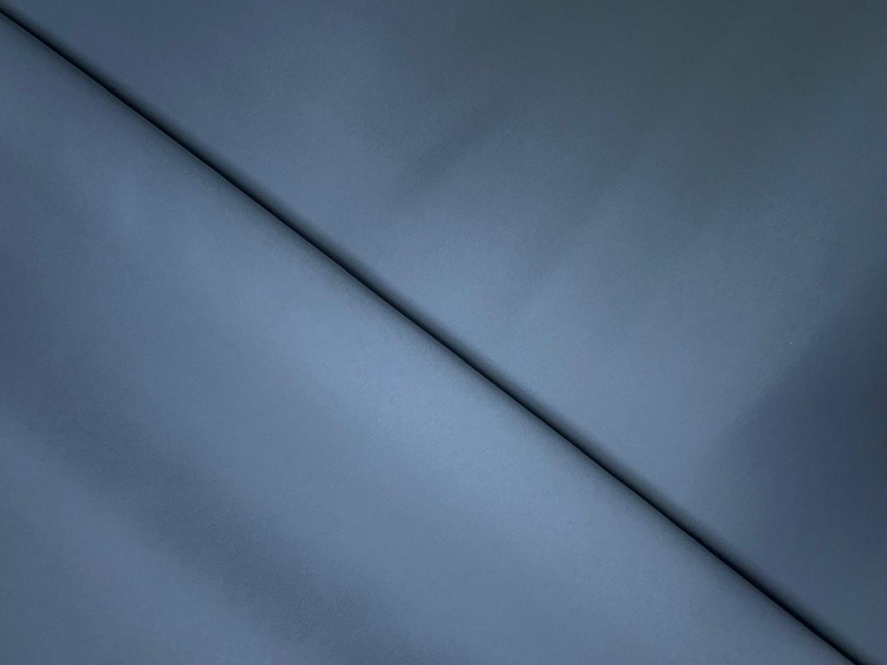 Greys Blue Plain Japanese crepe Fabric N744 KTEX