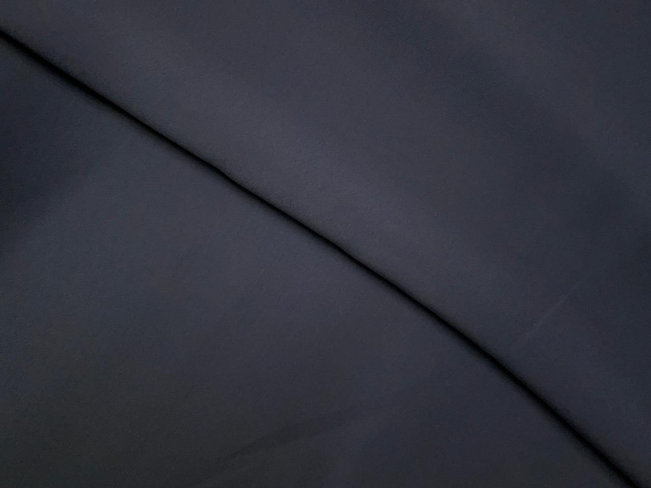 Dark Grey Plain Japanese Crepe Fabric KTEX
