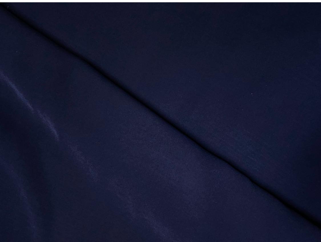 Navy Blue Plain Japanese crepe Fabric N54D KTEX