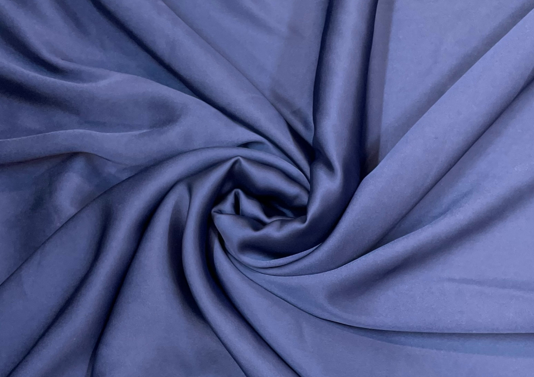 Blue Plain Armani Satin Fabric - Main Image