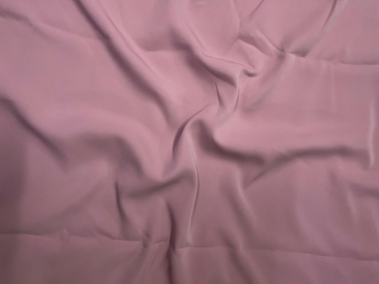 Dusty Pink Plain Japanese Crepe Fabric KTEX