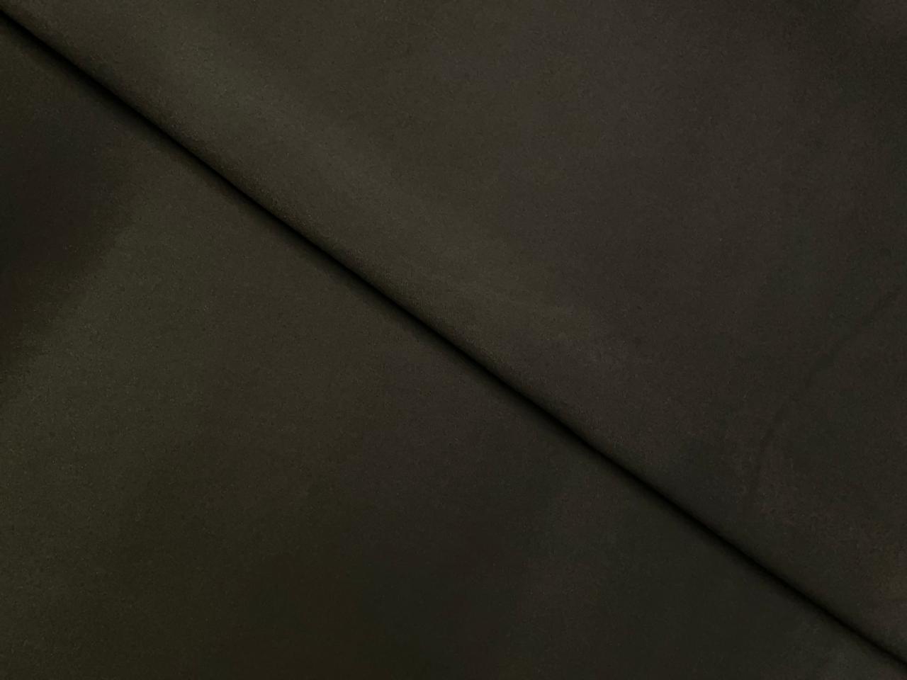 Olive Green Plain Japanese Crepe Fabric KTEX