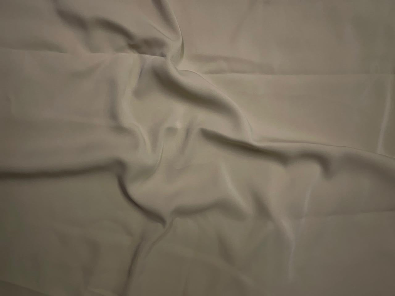 Light Beige Plain Japanese Crepe Fabric KTEX