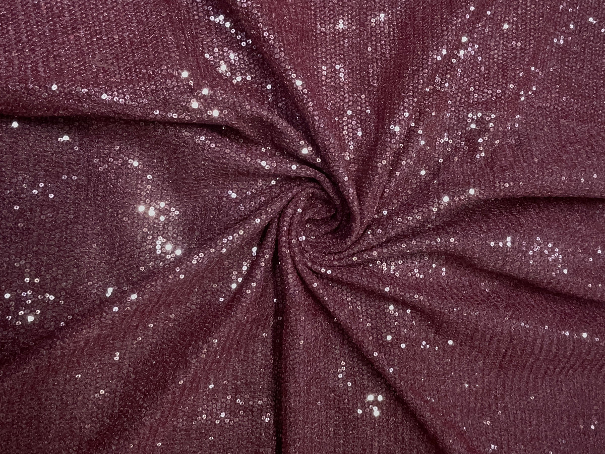 Pink Designer Sequence Embroiderd Net Fabric KTEX