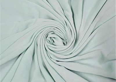 Mint Green Plain Pearl Georgette Fabric - Kapda Shop