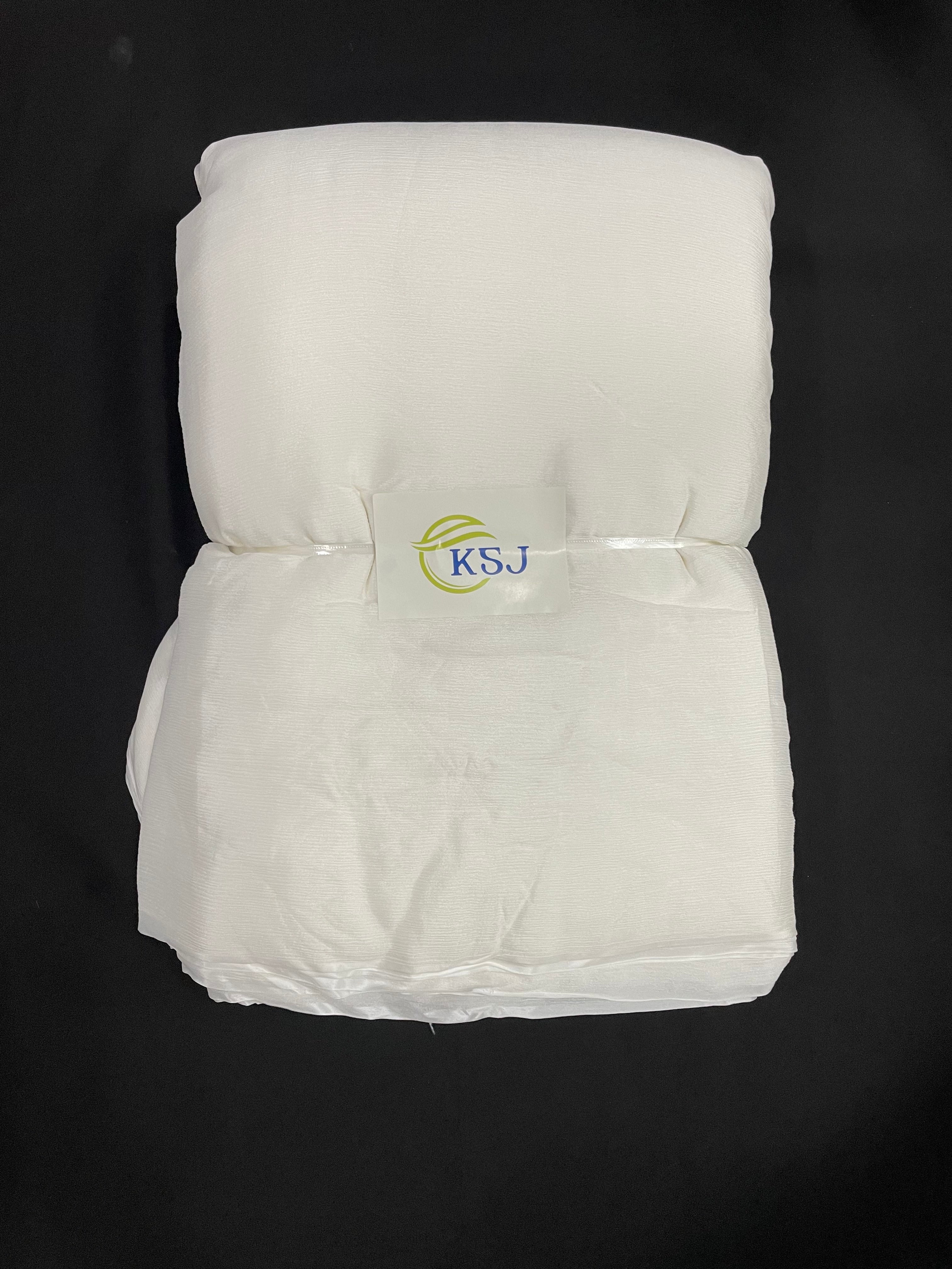 KSJ - White Plain Chinon Chiffon Fabric - SUPER WHITE QUALITY (Per Meter - 87) - Kapda Shop