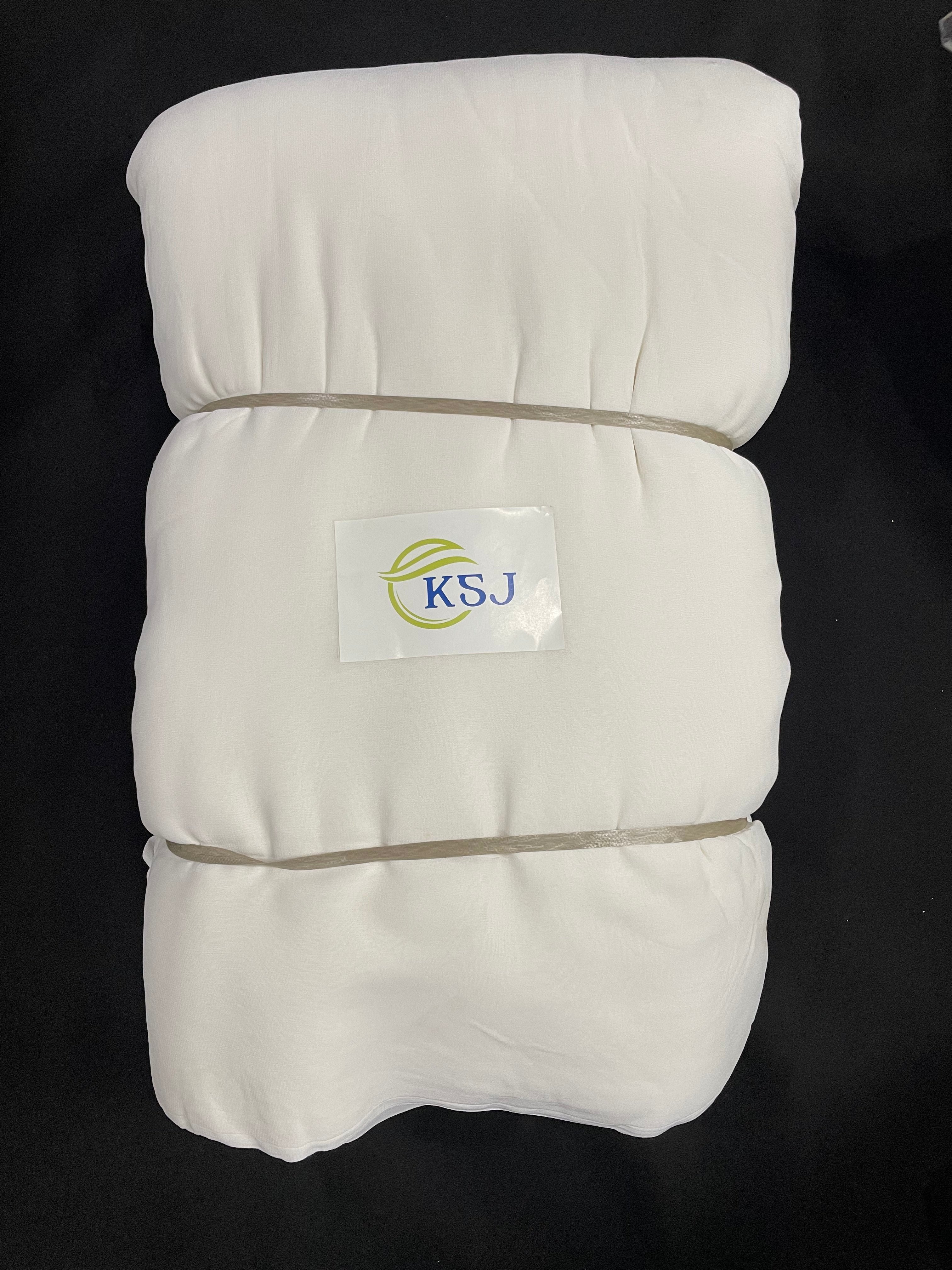 KSJ - White Plain Dyeable Viscose Georgette Fabric (Per Meter - 73) - Kapda Shop