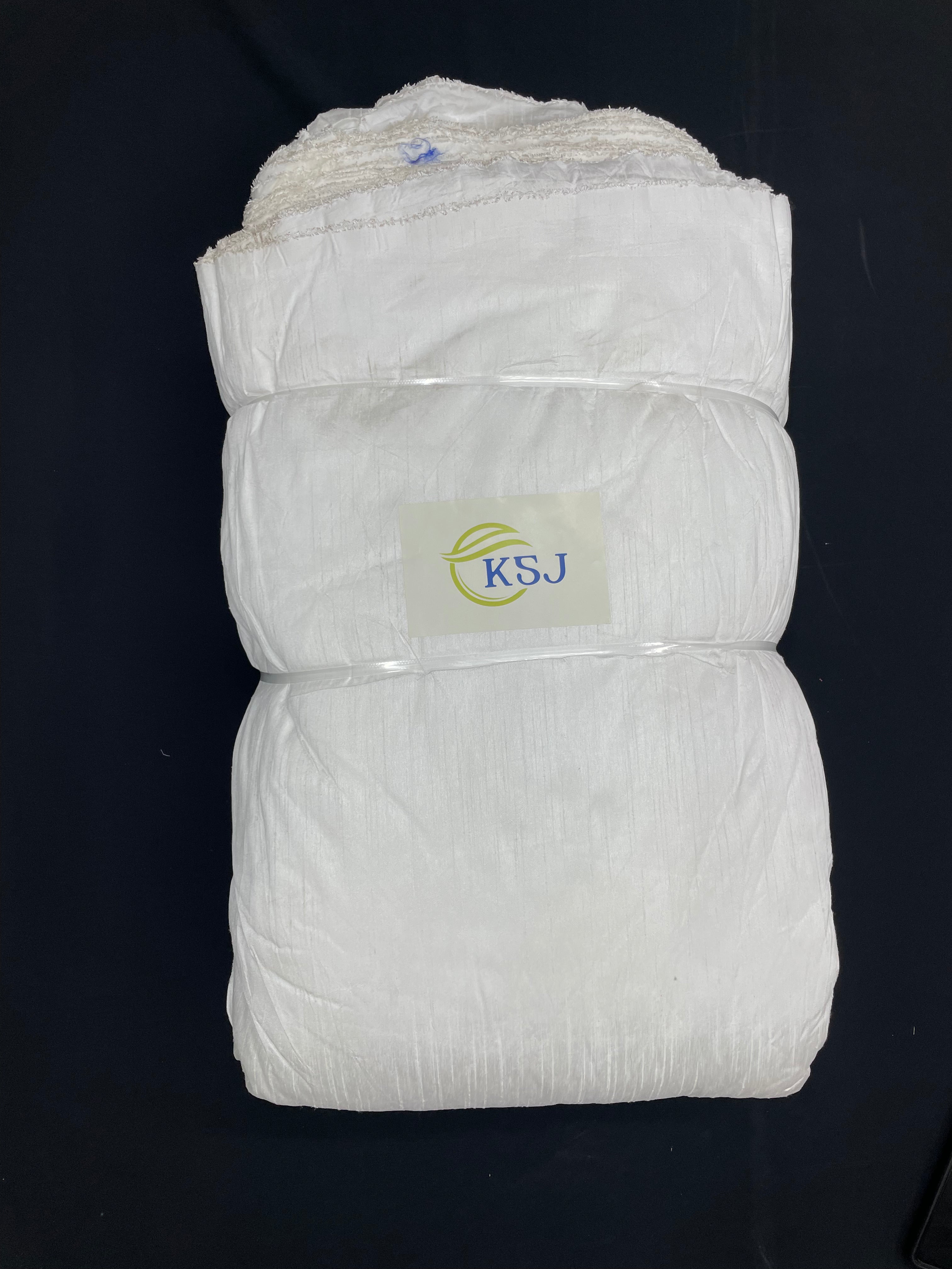 KSJ - White Plain Dyeable Semi Dupion 10Kg Fabric (Per Meter - 63) - Kapda Shop
